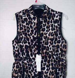 Leopard print vest